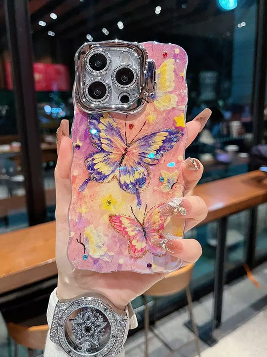 3D Butterfly Phone Case – Dreamy Gloss Finish V Boutique Studio