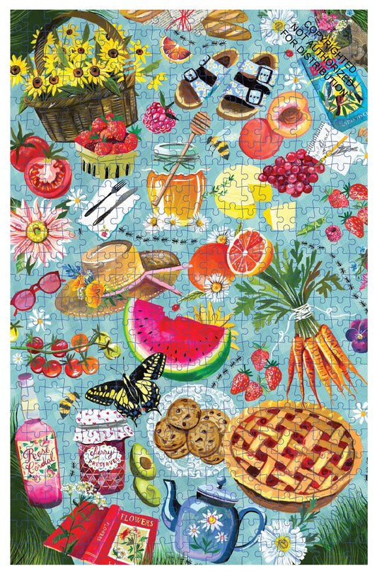 Wildflower Picnic 500-Piece Puzzle