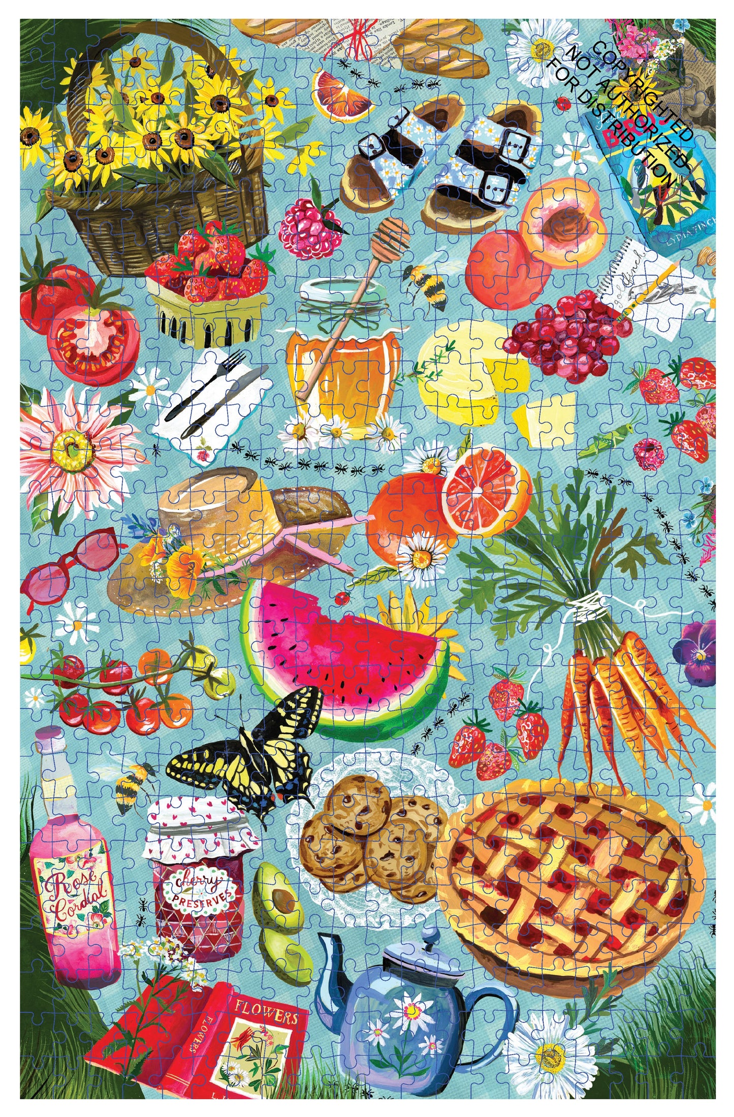 Wildflower Picnic 500-Piece Puzzle