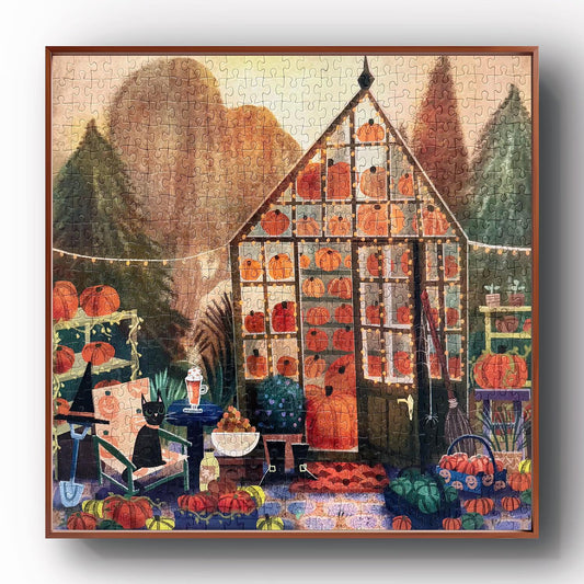 Galison Pumpkin Garden 500 Piece Puzzle