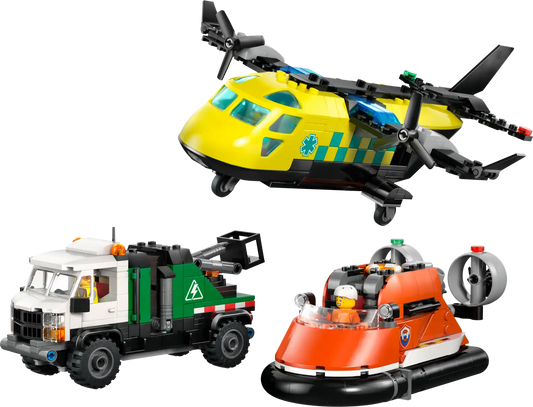 LEGO City Airplane, Service Truck & Hovercraft Remix 60505