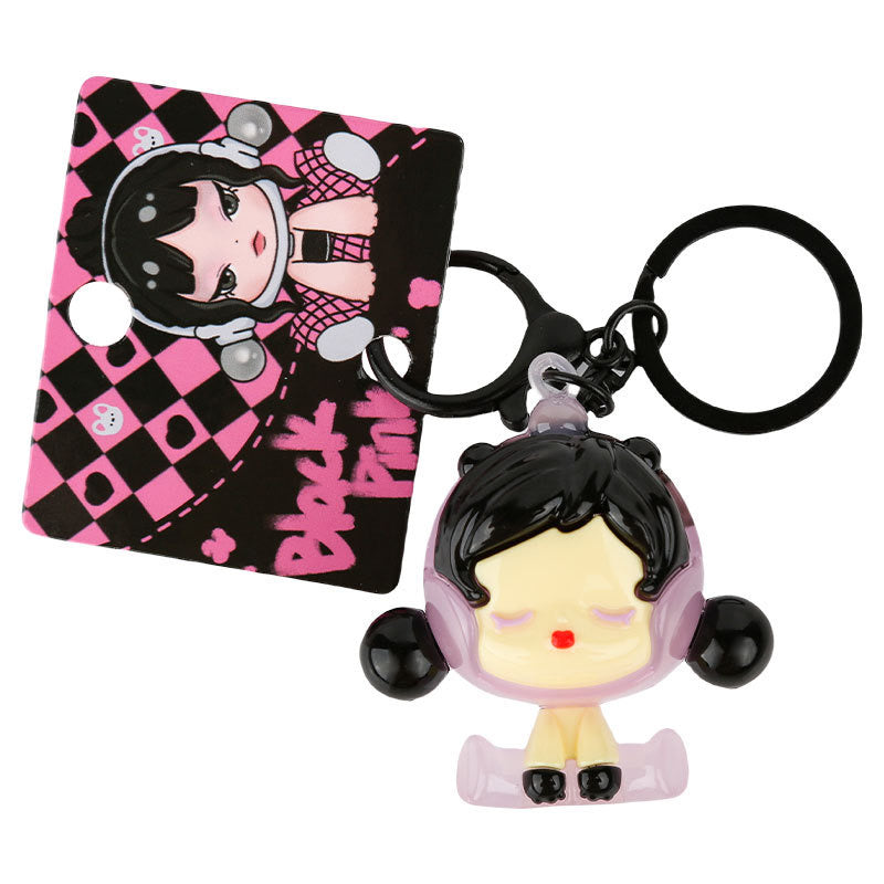 Dream Bubble Girl Keychain – Kawaii Collectible Charm