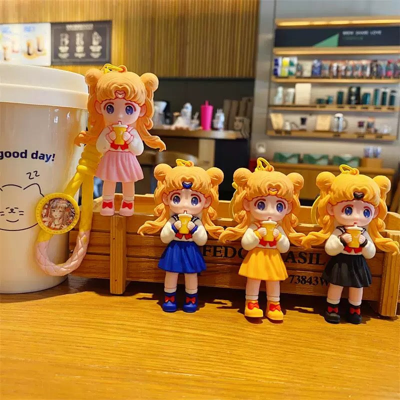 Kawaii Sailor Girl Keychain – Cute Cartoon Bag Accessory