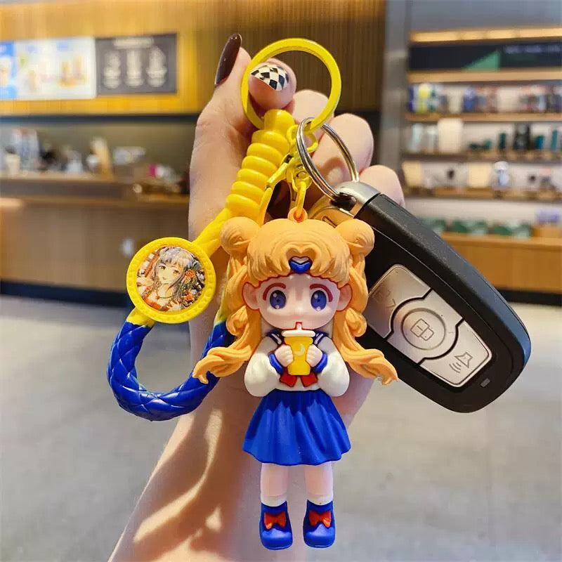 Kawaii Sailor Girl Keychain – Cute Cartoon Bag Accessory