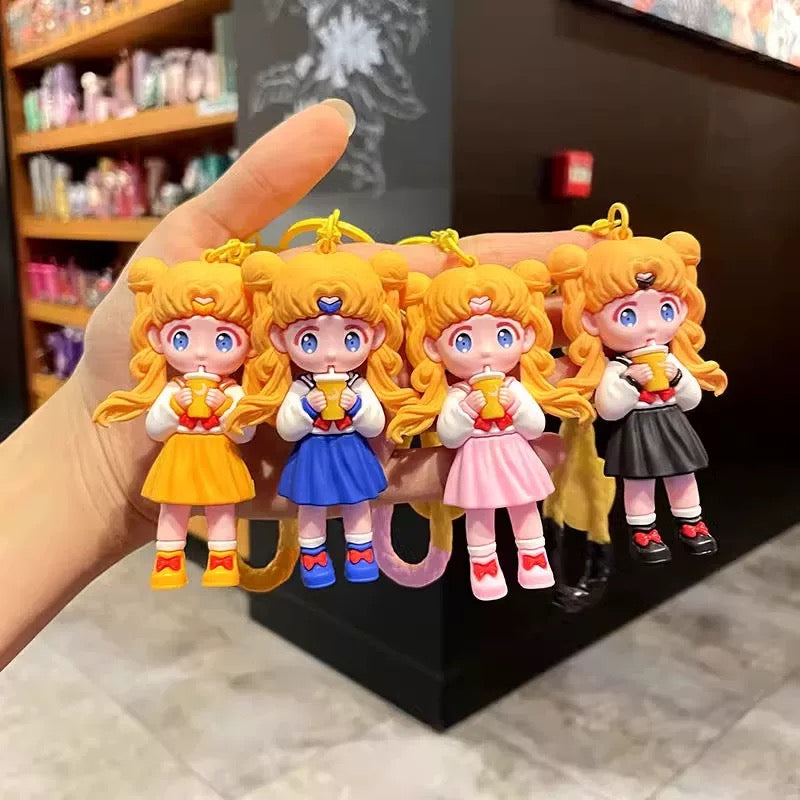 Kawaii Sailor Girl Keychain – Cute Cartoon Bag Accessory