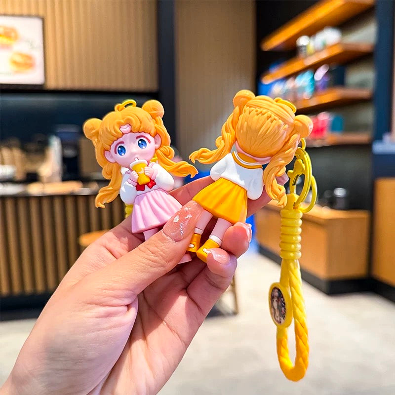 Kawaii Sailor Girl Keychain – Cute Cartoon Bag Accessory