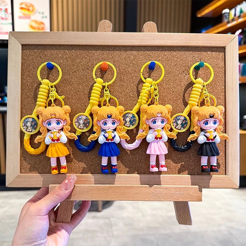 Kawaii Sailor Girl Keychain – Cute Cartoon Bag Accessory