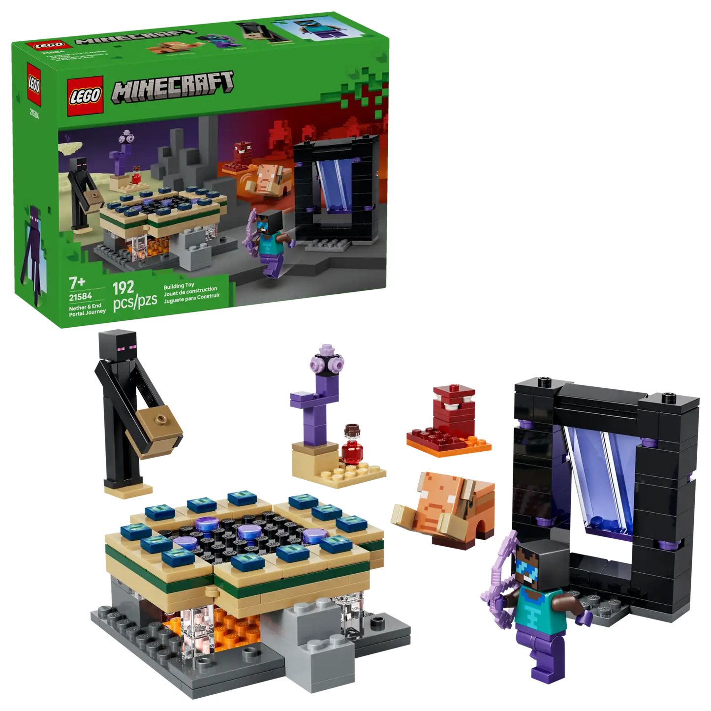 LEGO Minecraft® Nether & End Portal Journey 21584