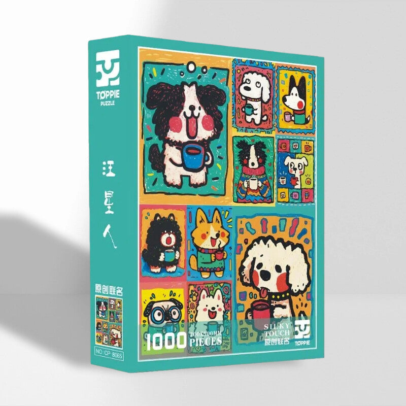 Kawaii Dogs 1000 Piece Puzzle Toppie