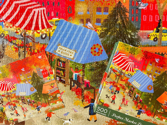 Galison Perfect Market Day 500 Piece Puzzle Galison