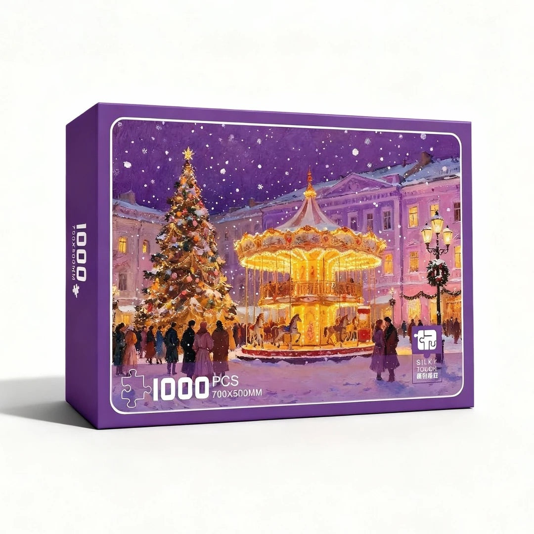 Christmas Carousel Night 1000 Piece Puzzle