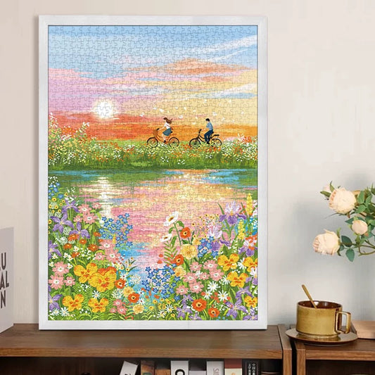 Flower River 1000 Piece Jigsaw Puzzle