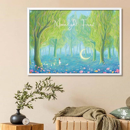 Moonlight Forest 1000 Piece Jigsaw Puzzle Botop
