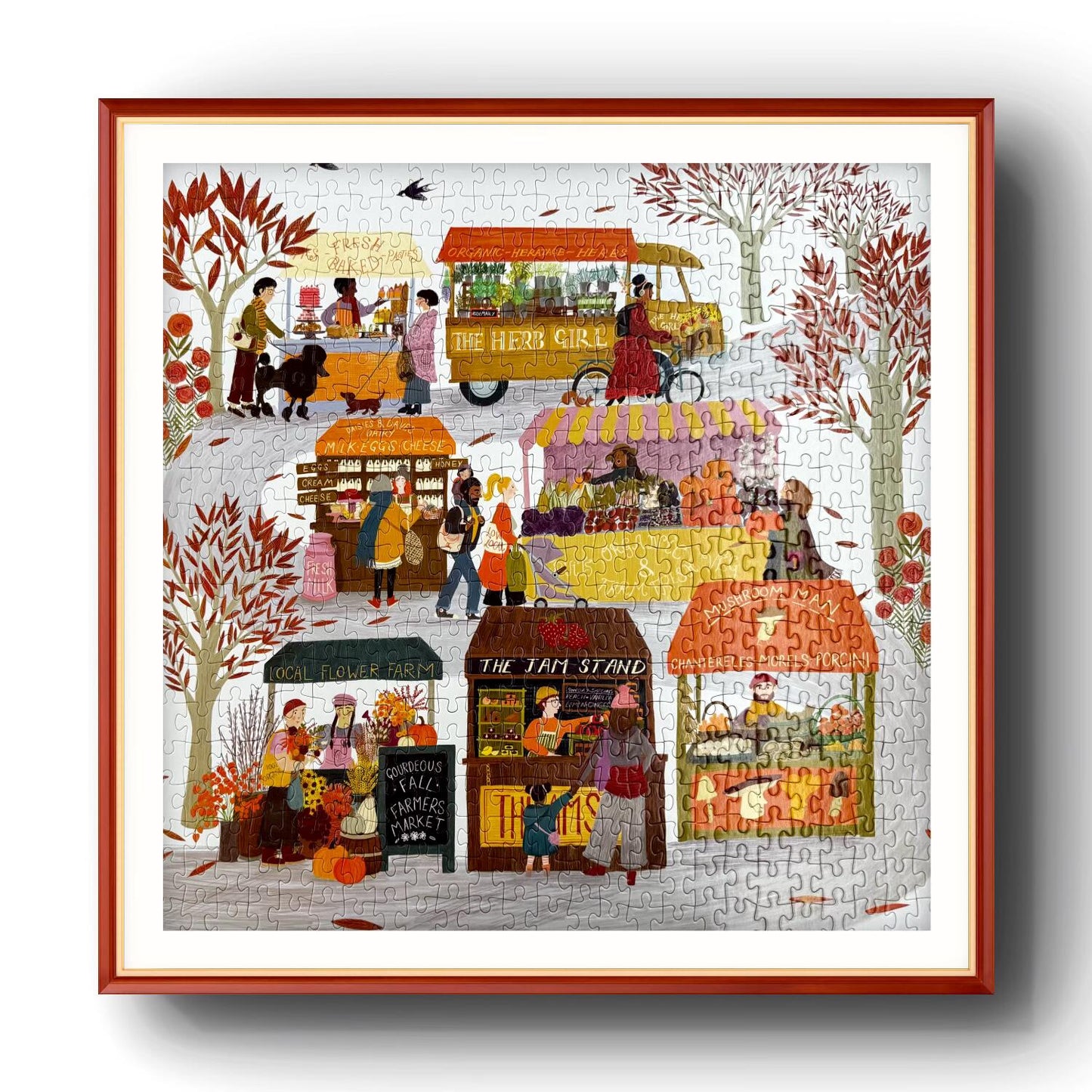 Galison Autumn Market 500 Piece Puzzle