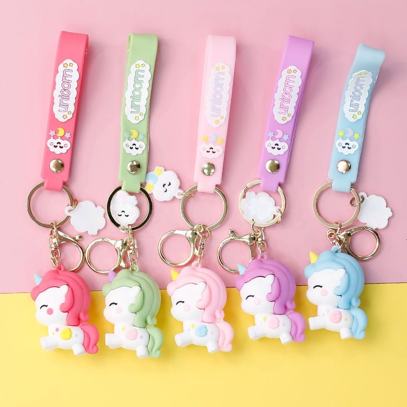 Colorful Unicorn Keychain