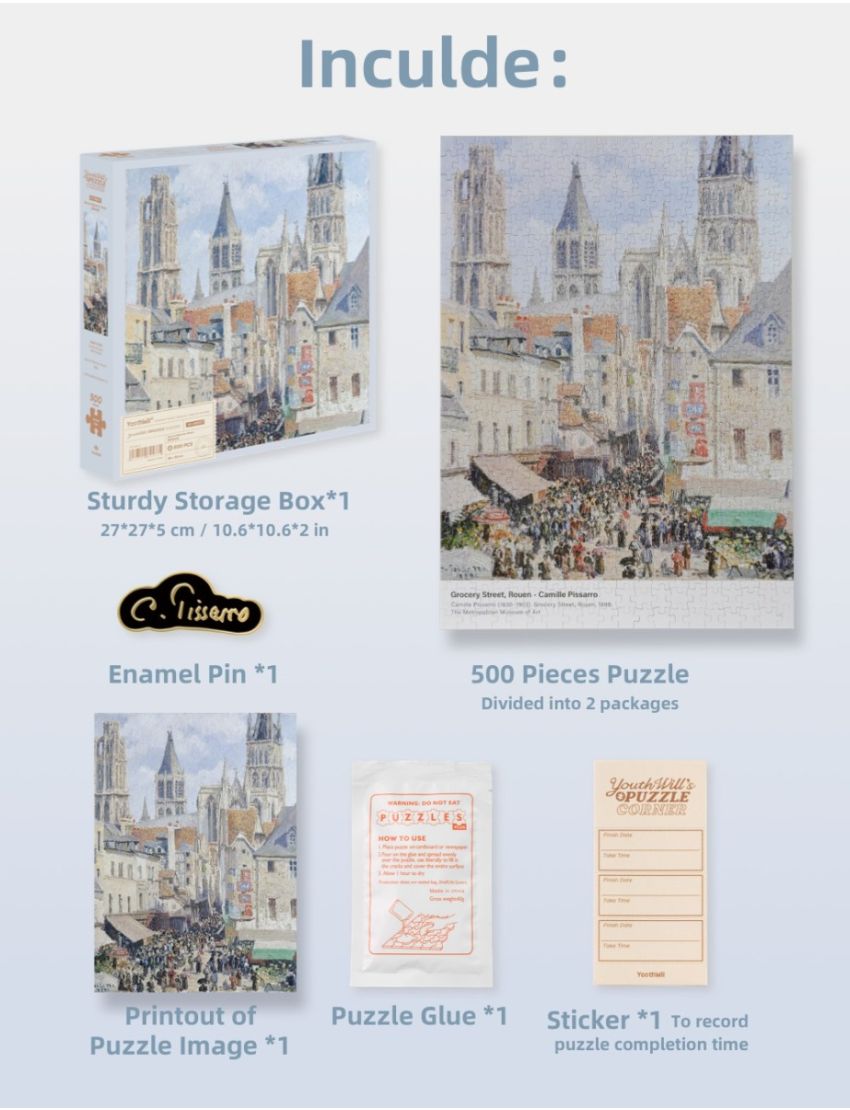 Rue de I'Epicerie Rouen 500 Piece Jigsaw Puzzle