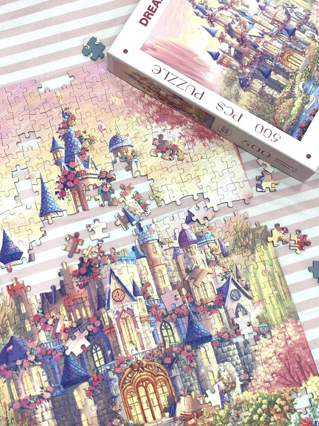 Rose Castle 500 Piece Jigsaw Puzzle