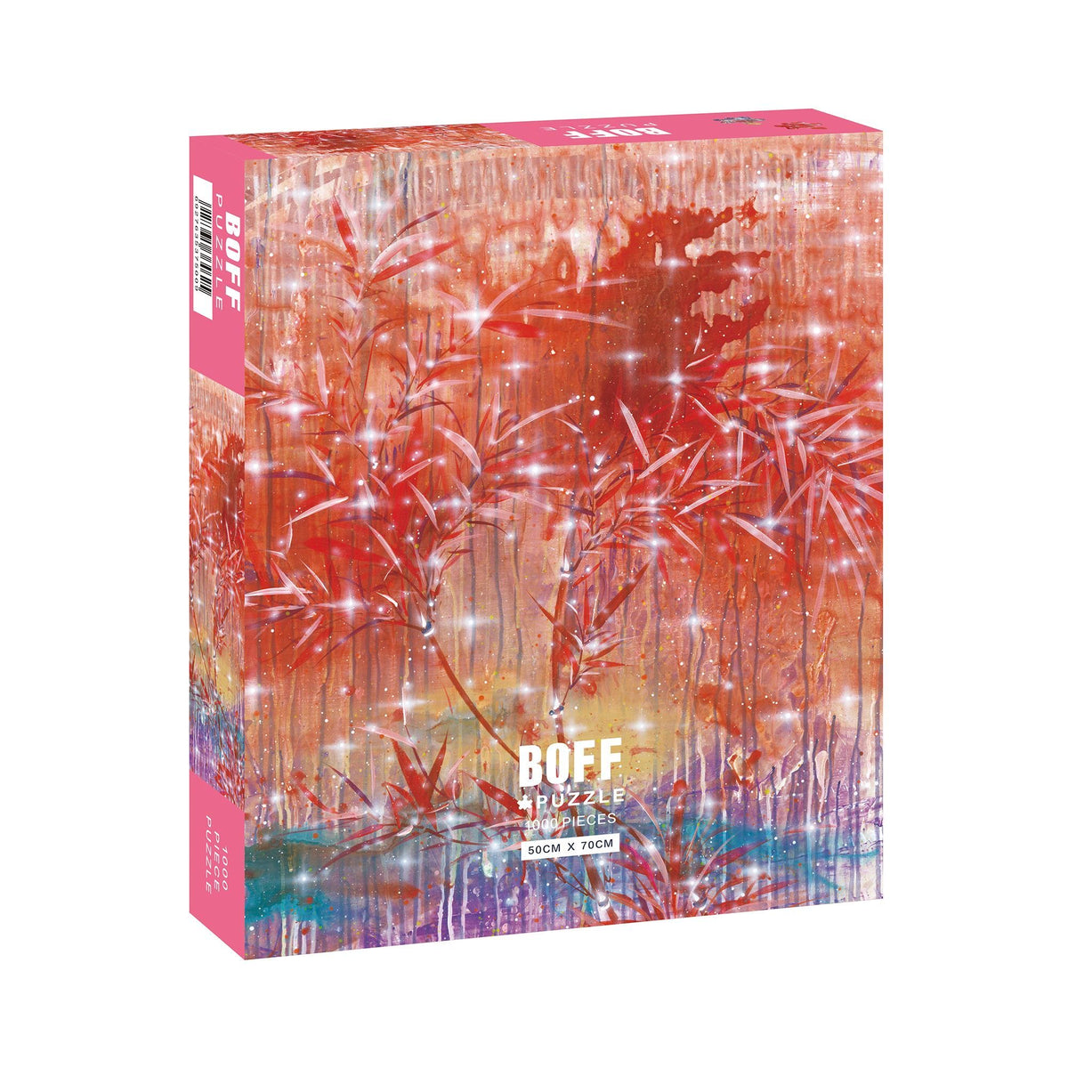 Crimson Bamboo Glow 1000 Piece Jigsaw Puzzle BOFF