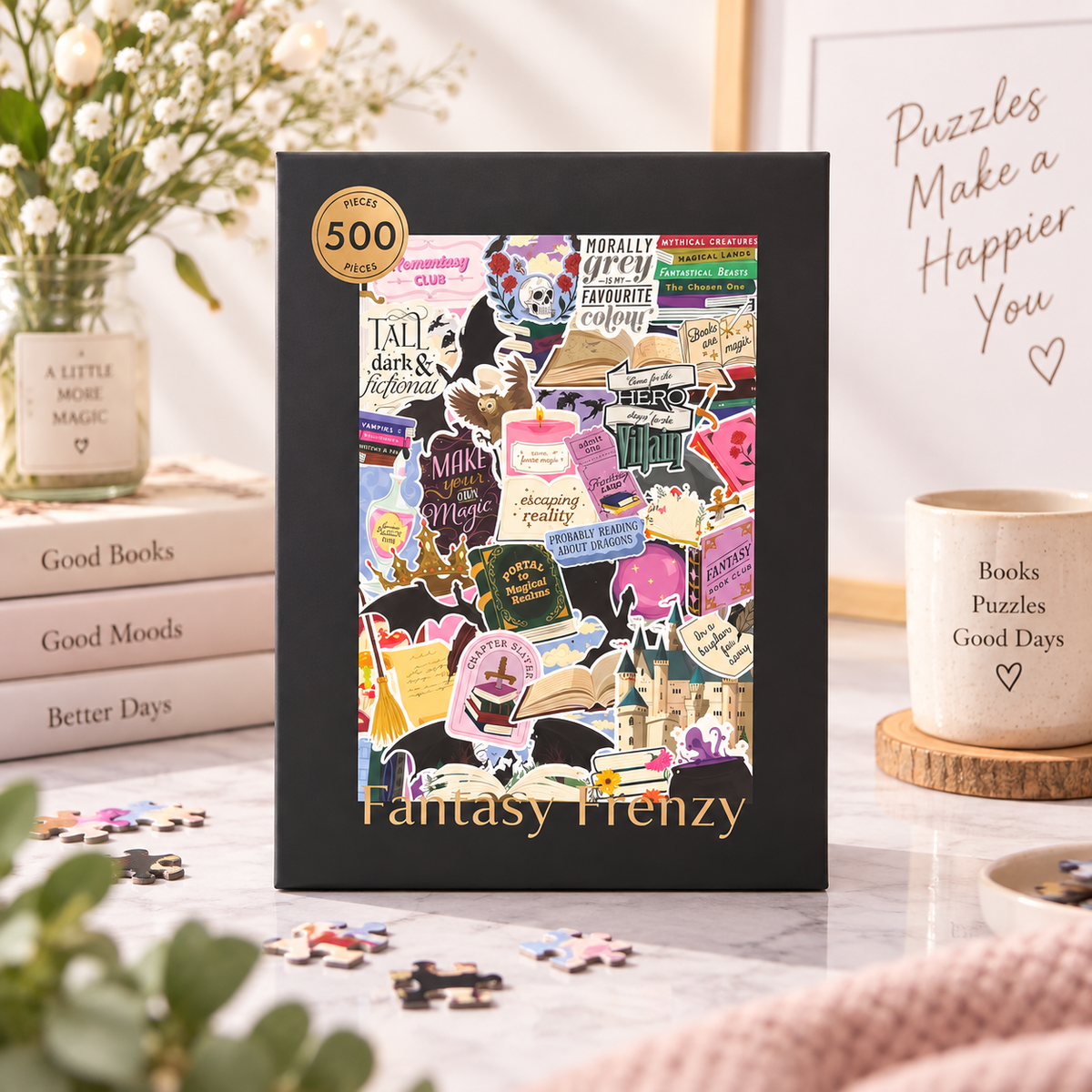 Hobbry Fantasy Frenzy 500 Piece Jigsaw Puzzle Hobbry