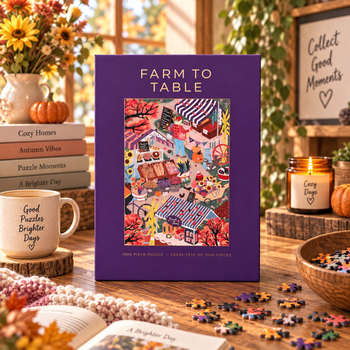 Hobbry Farm to Table 1000 Piece Jigsaw Puzzle Hobbry