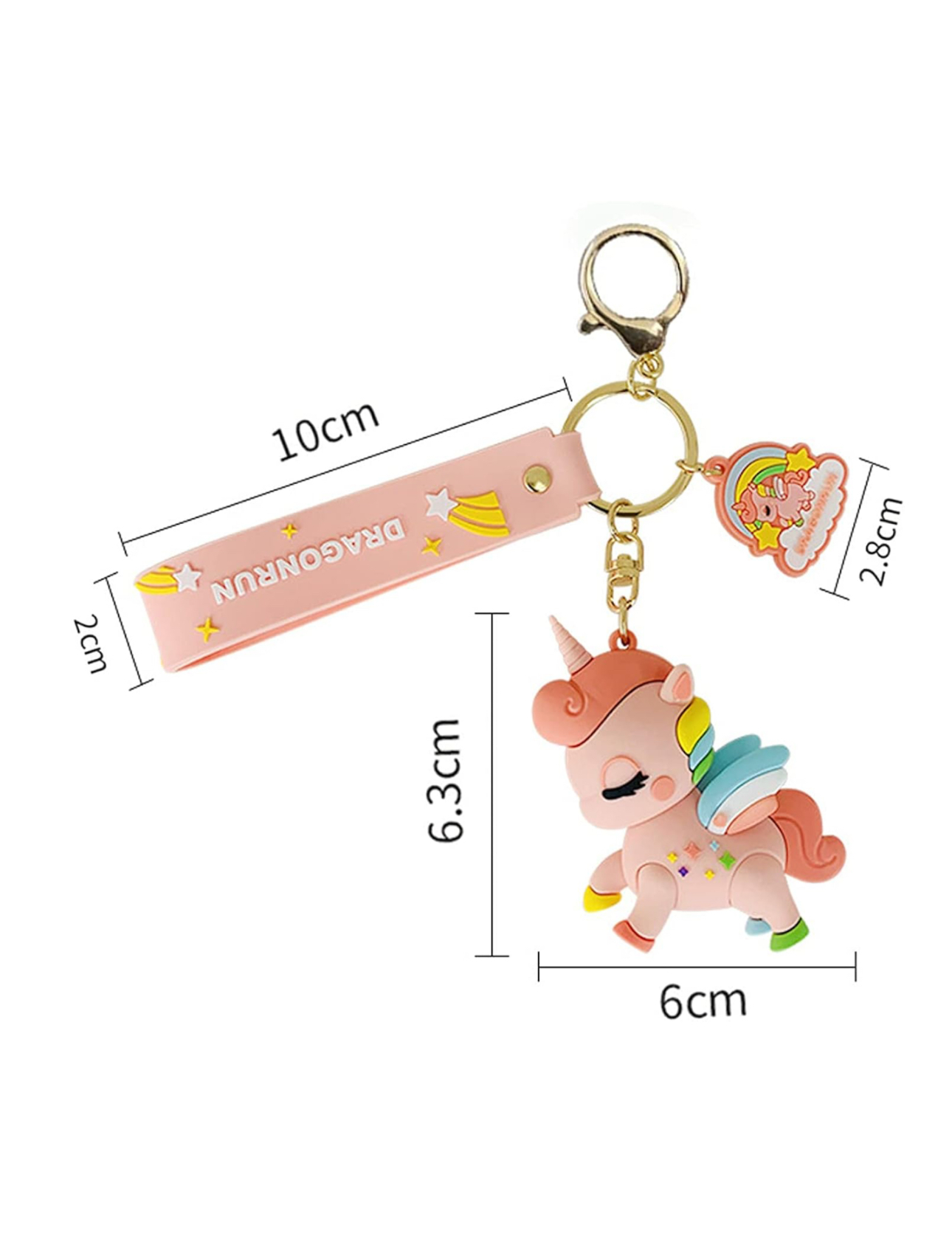 Cute Unicorn Keychain – Kawaii Bag Charm Gift
