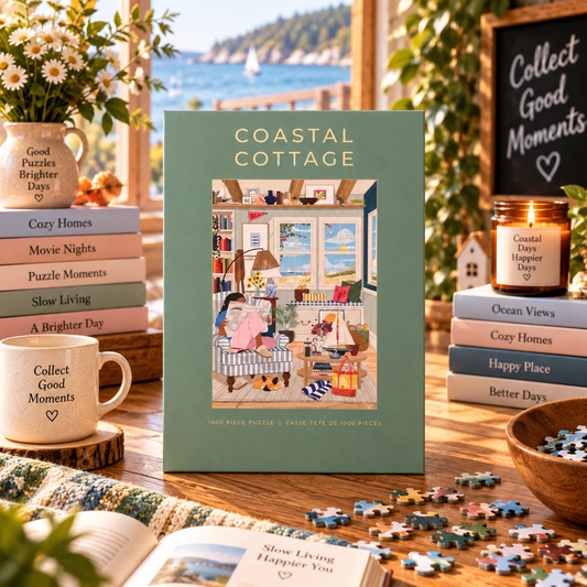 Hobbry Coastal Cottage 1000 Piece Puzzle Hobbry