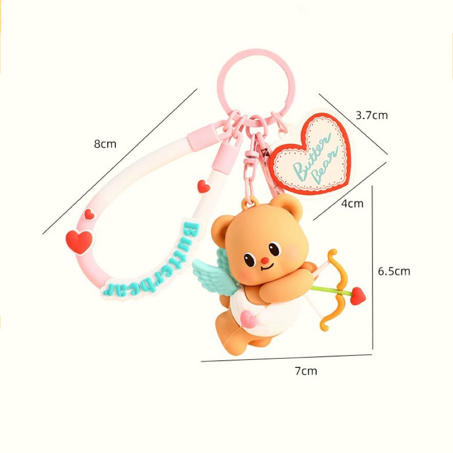 Adorable Butterbear Keychain V Boutique Studio