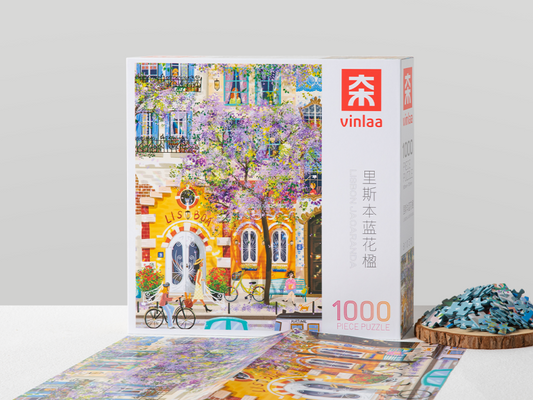 Lisbon Jacaranda Street 1000 Piece Puzzle