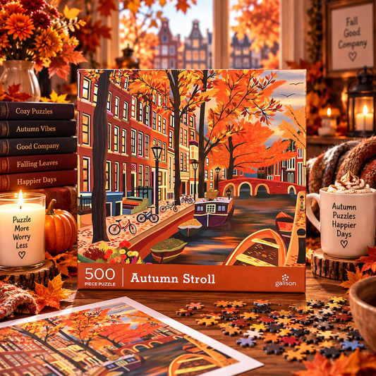 Galison Autumn Stroll 500 Piece Puzzle Galison