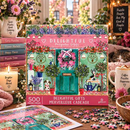 Galison Delightful Gifts 500 Piece Puzzle Galison