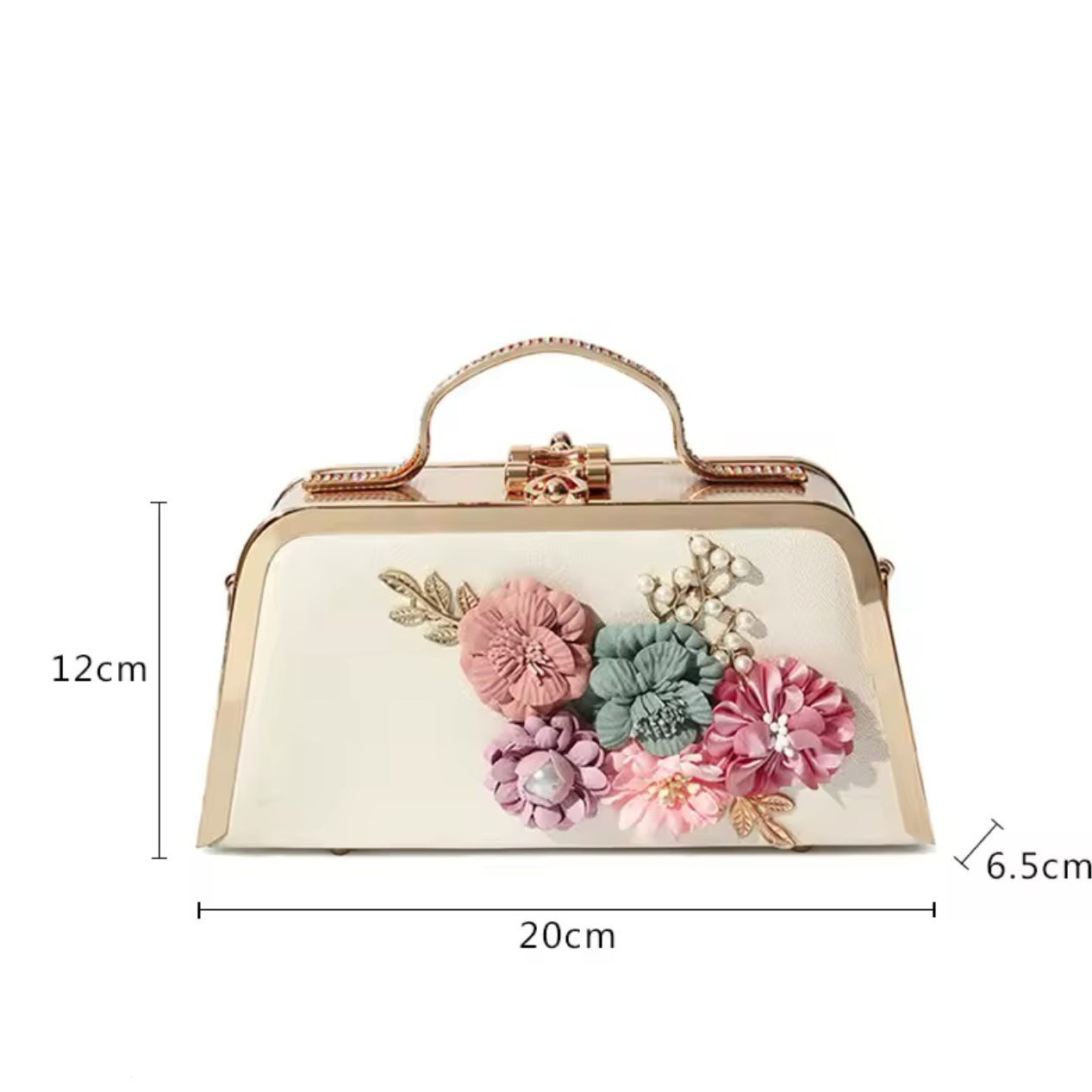 Luxurious Floral Handheld Clutch V Boutique Studio