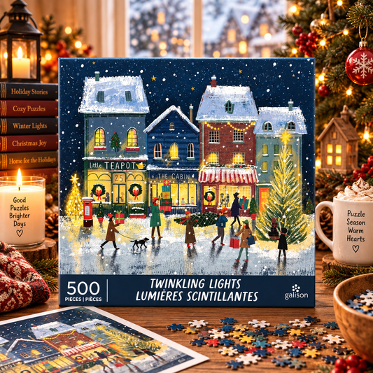 Galison Twinkling Lights 500 Piece Puzzle Galison