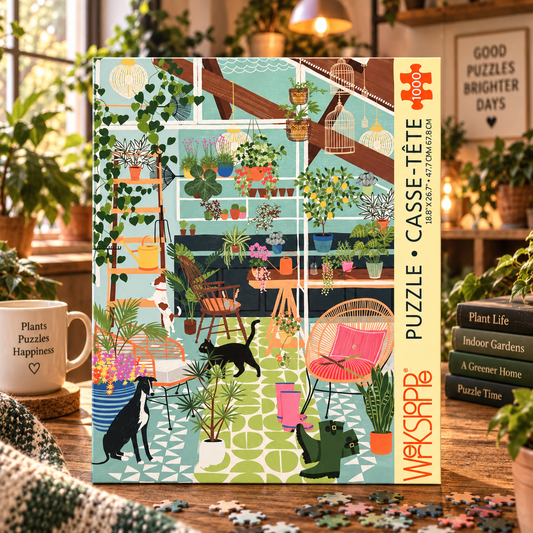 WerkShoppe Greenhouse Friends 1000 Piece Puzzle WerkShoppe