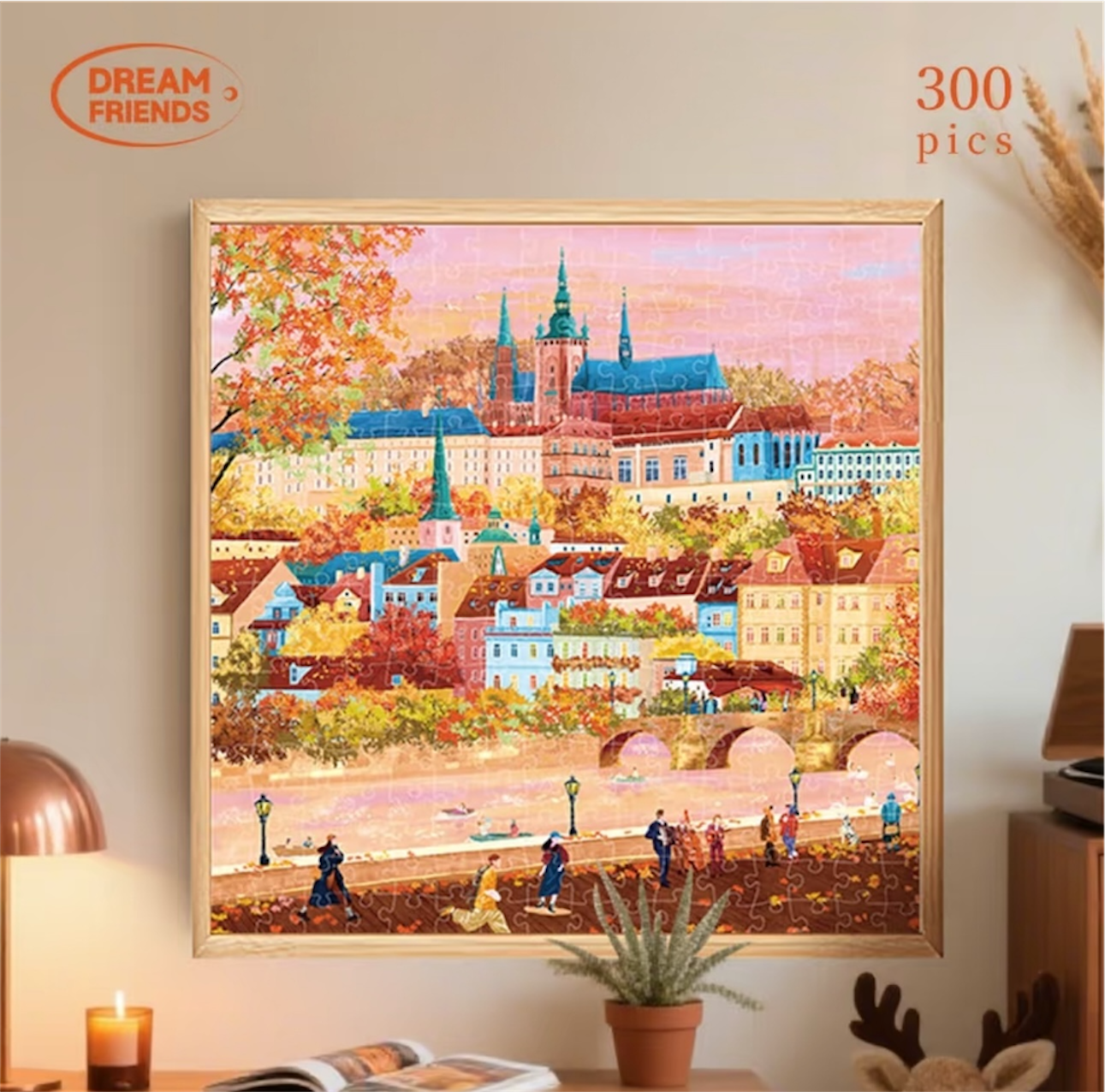 Four Seasons Village Puzzle Set