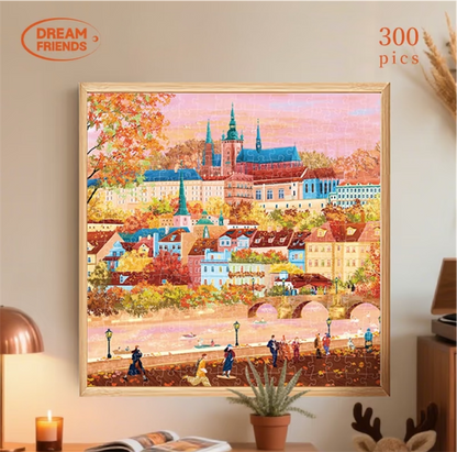 Four Seasons Village Puzzle Set