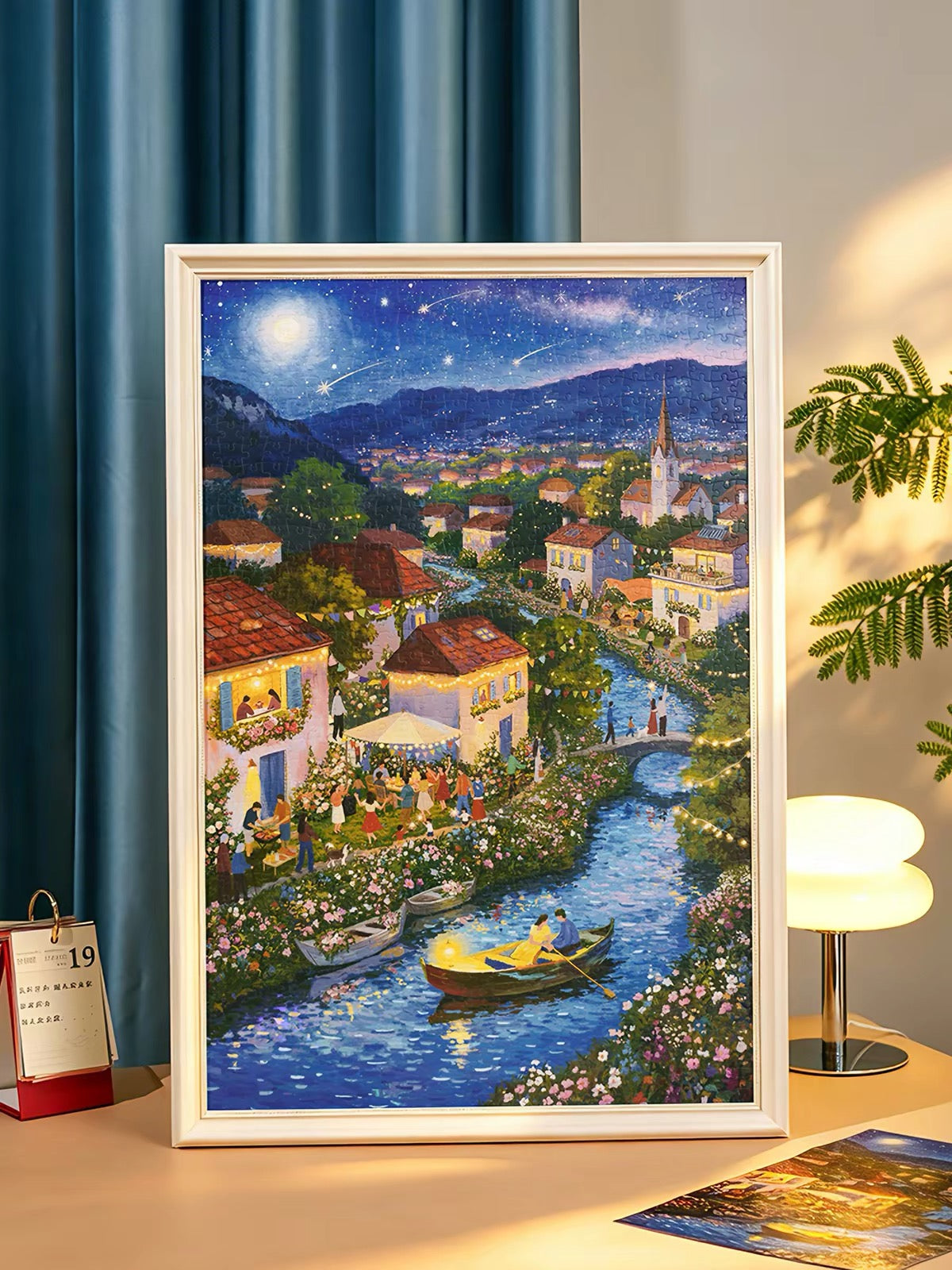 Momibook Starlight Along the River 1000 Piece Jigsaw Puzzle Momibook