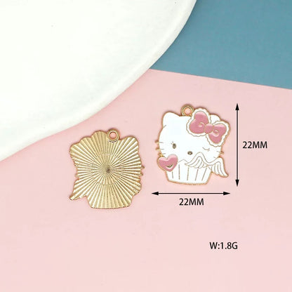 Sweet Kitty Alloy Charms for Jewelry Making