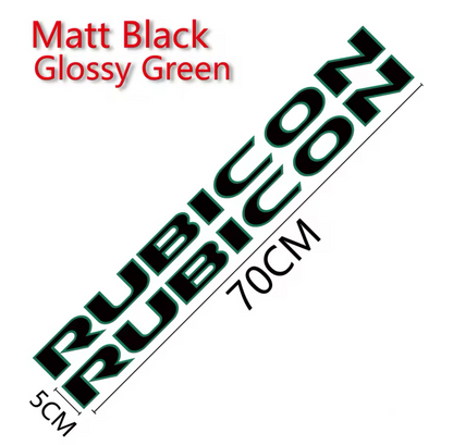 Custom RUBICON Hood Decal – Vinyl Sticker for Jeep Rubicon