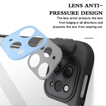 Clear Back iPad Case with Pencil Holder – Shockproof Tri-Fold Stand Cover