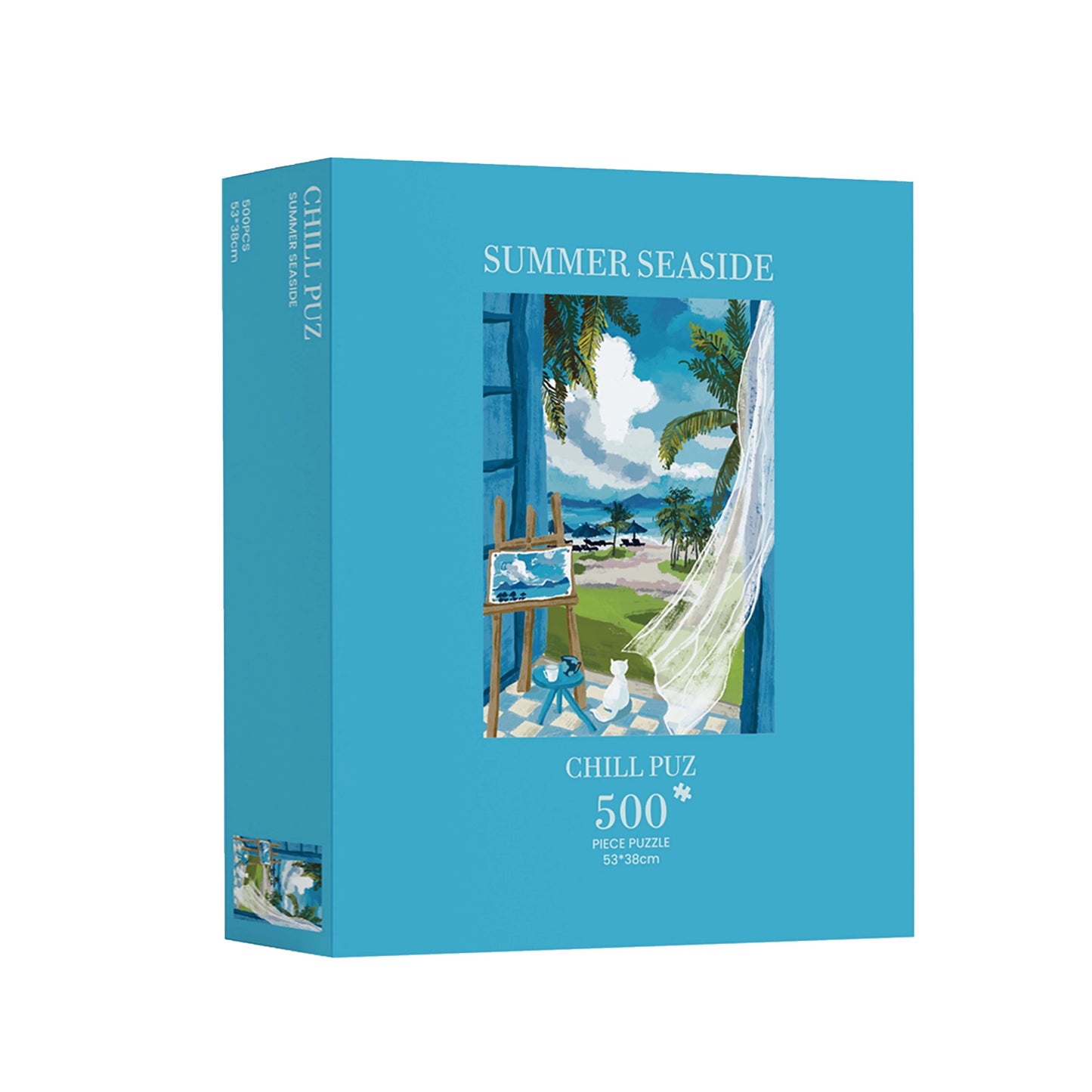 CHILL PUZ Summer Seaside 500 Piece Jigsaw Puzzle