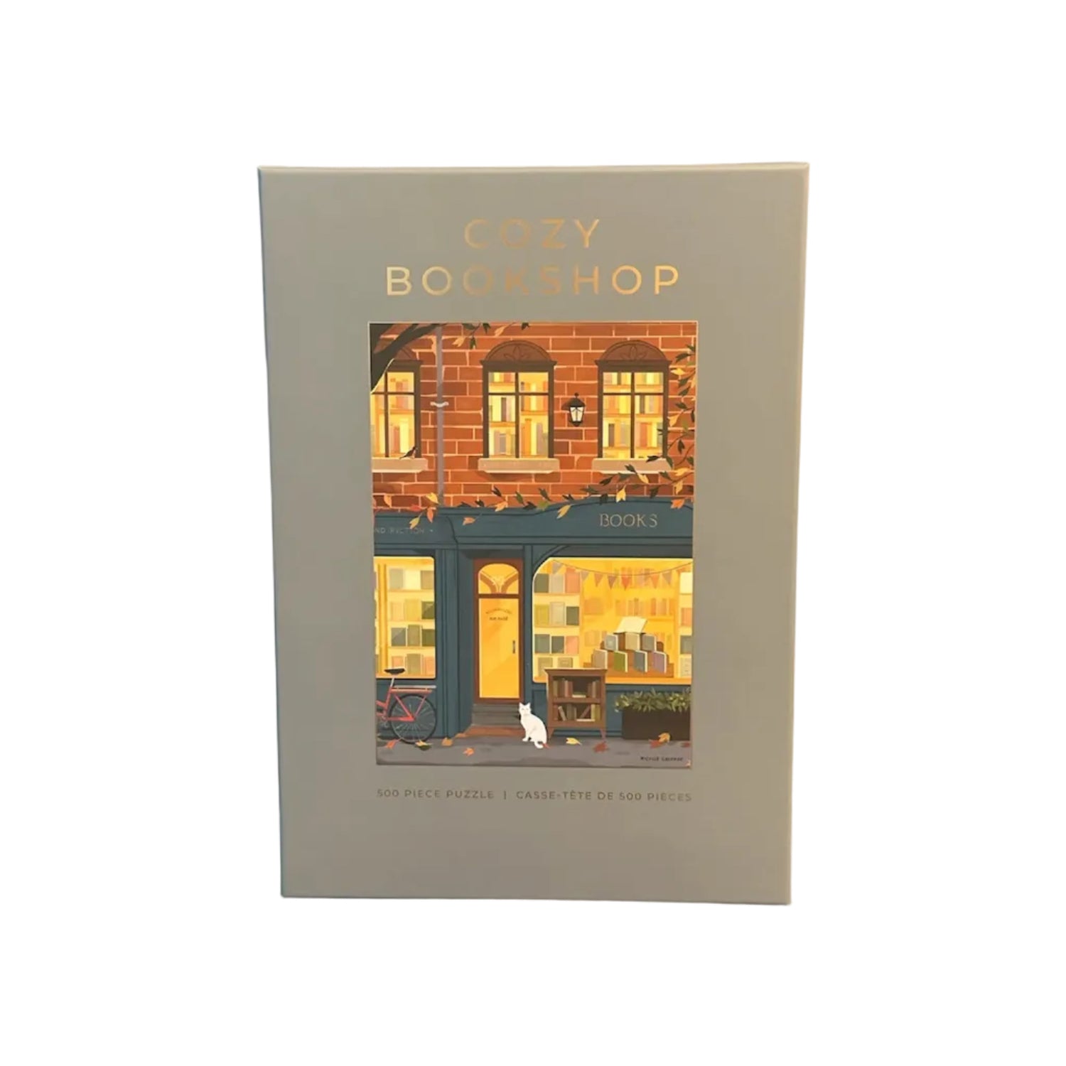Cozy Bookshop 500 Piece Cozy Bookstore Jigsaw Puzzle Hobbry