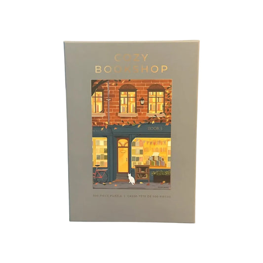 Cozy Bookshop 500 Piece Cozy Bookstore Jigsaw Puzzle Hobbry