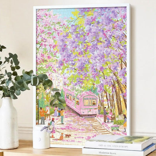 Spring Train 1000 Piece Jigsaw Puzzle Gubu