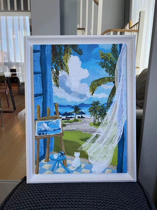 CHILL PUZ Summer Seaside 500 Piece Jigsaw Puzzle CHILL PUZ