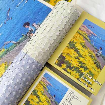 Yellow Flowers by the Sea 1000 Piece Jigsaw Puzzle Tutu Dingdang