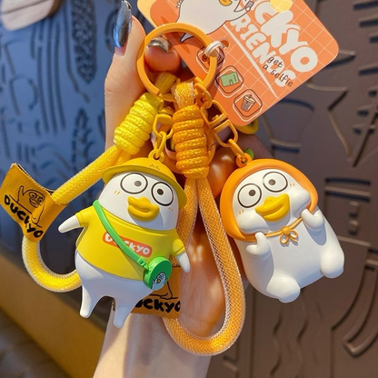 Cute Duck Strap Keychain Charm
