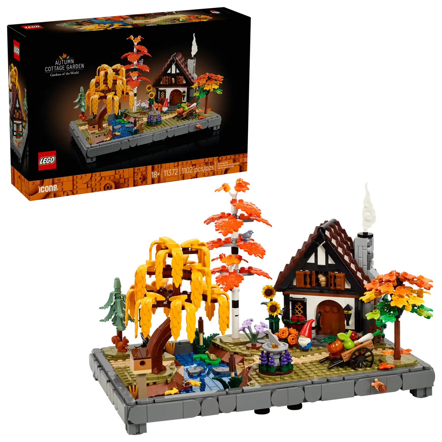 LEGO® Icons Autumn Cottage Garden 11372