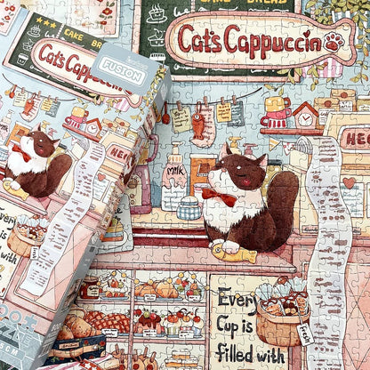 Cat Cafe 500 Piece JigsawPuzzle