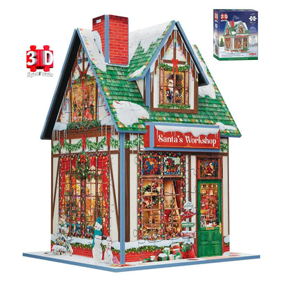 Santa's Workshop 323 Piece 3D Puzzle