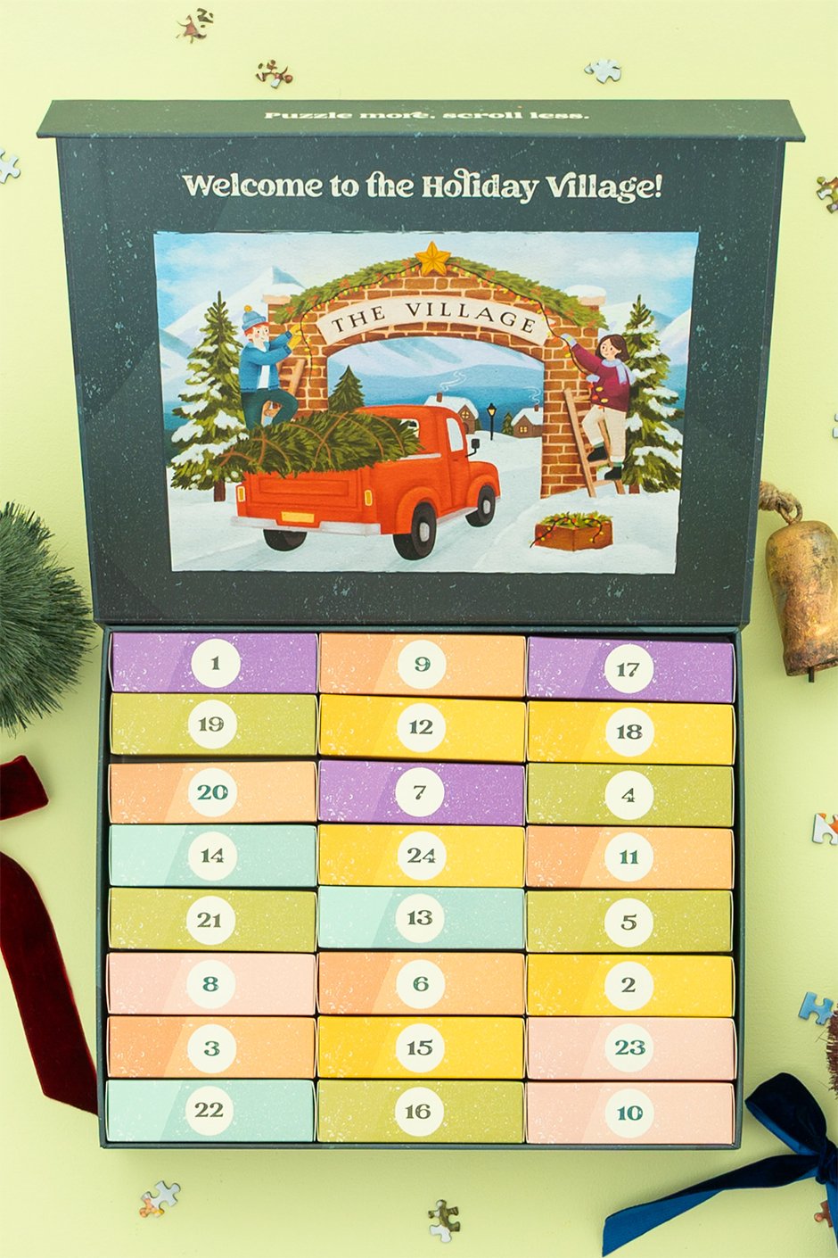 [Pre-Order] Villager Puzzles Puzzle Advent Calendar | 24 Mini 100-Piece Puzzles Villager Puzzles